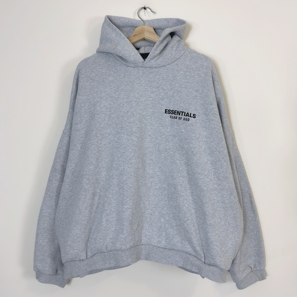 Fear of God Essentials Pullover Grey Hoodie Authentic - XXL
